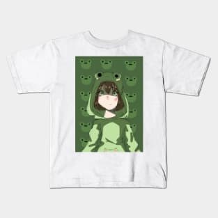 Frog Girl Kids T-Shirt